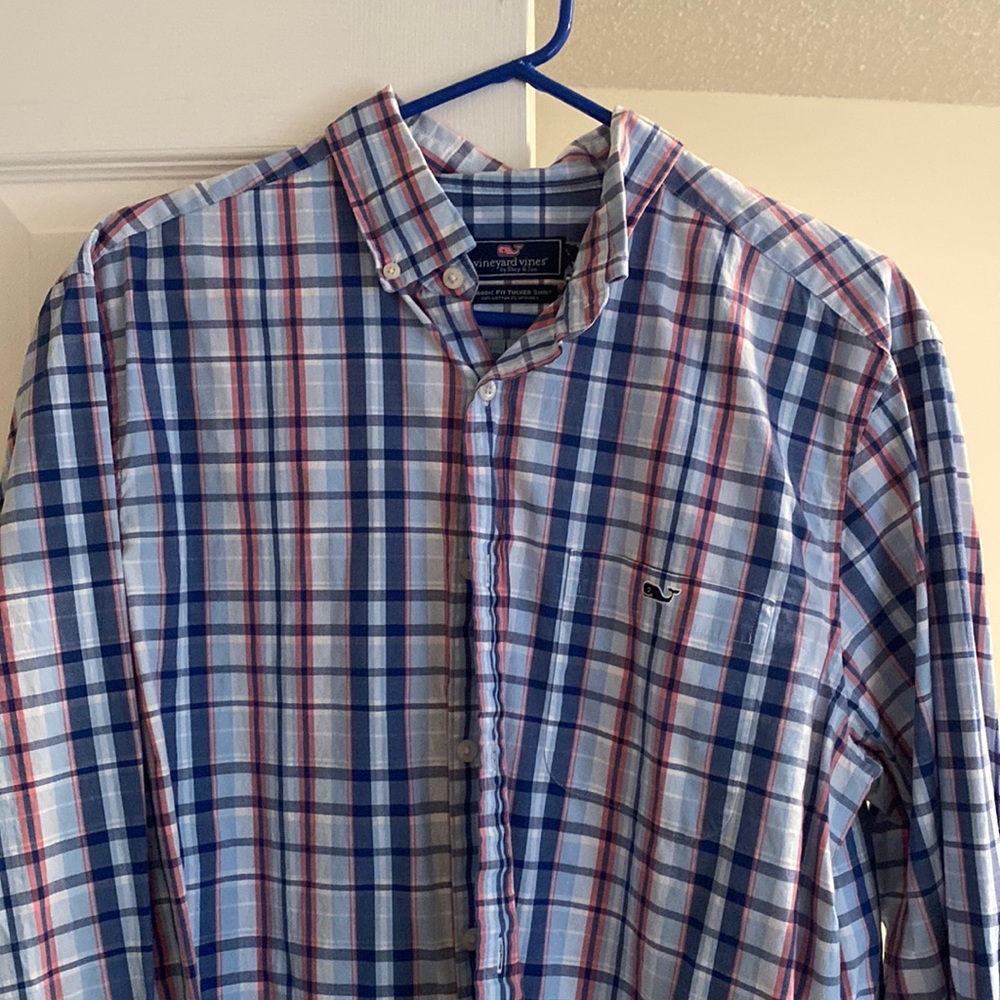 Vineyard vines Classic fit tucker long sleeve polo button up